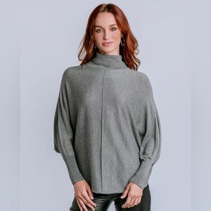 Kerisma Grey Cashmere Ryu Lin Turtleneck Batwing Sweater Small/Medium